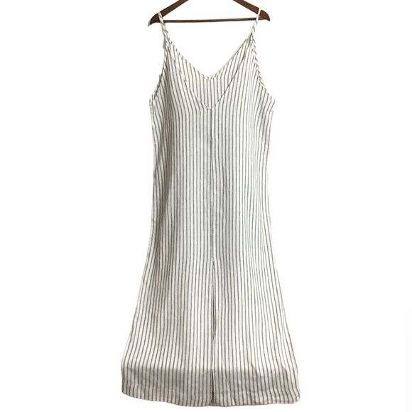 WeWoreWhat White Linen Maxi Dress New Size Large - Picture 5 of 13